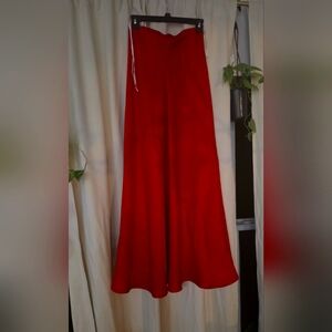 Cache Maxi Red Skirt and Scarf- Vintage  Size 3/4